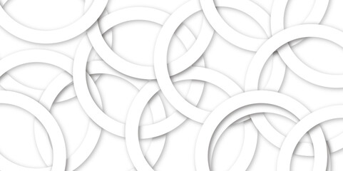 Abstract white lines and circle background and white Background With  Wavy Shape. Modern and geometric design  Can be used in cover design, book design, website background white vector design. 