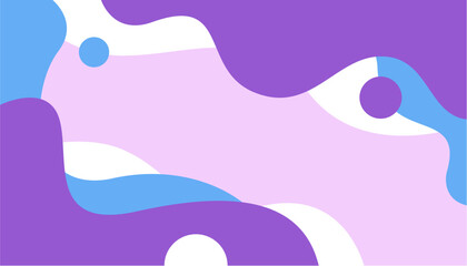 Colorful geometric background. Purple and blue waves background design. Vector illustration. Used for wallpapers, poster designs, banners, templates and more
