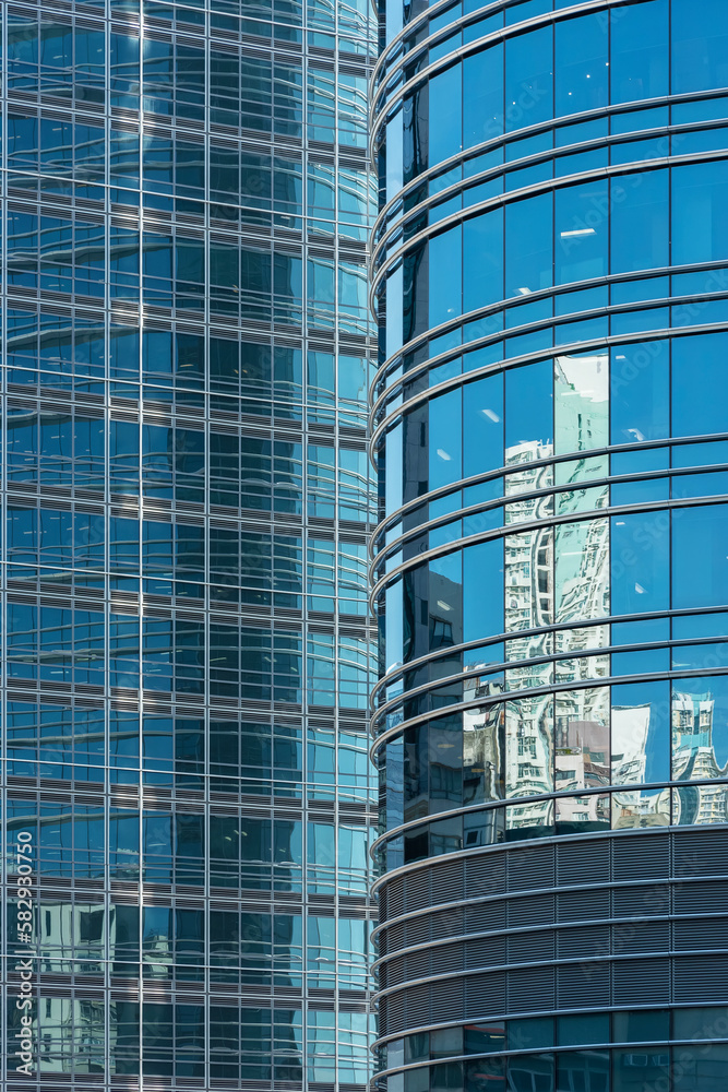 Poster exterior of modern architecture. building abstract background