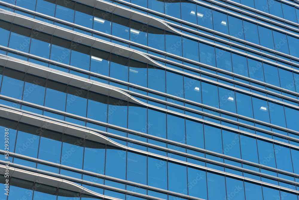 Poster exterior of modern architecture. building abstract background