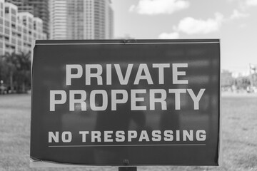 do not enter private property 