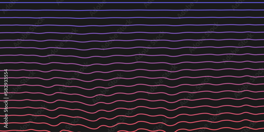 Poster vector abstract background with dynamic waves and lines.