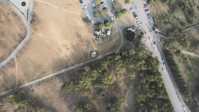 F-9 Park Gate 2 (Bolan), Service Rd E, F-10 Markaz F-10, Islamabad, Islamabad Capital Territory, Pakistan. Drone tilt up Shot of Centaurus face ( 4k footage )