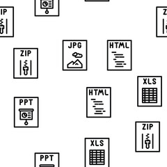 file format document vector seamless pattern