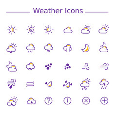 Weather icons