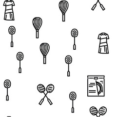 badminton shuttlecock competition vector seamless pattern