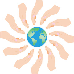 save the world icon vector