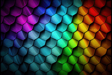 Rainbow color textured background generative AI