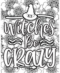 Halloween quotes coloring page.