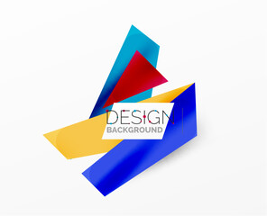 Background color abstract overlapping lines. Minimal composition vector illustration for wallpaper banner background or landing page