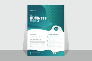 poster flyer pamphlet brochure cover design layout space for photo background, vector illustration template in A4 size Business brochure flyer design a4 template Business Flyer Corporate Flyer 