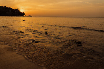 sunset on the beach