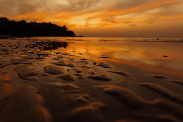 sunset at the beach