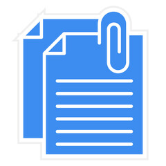 Vector Design Attached File Icon Style