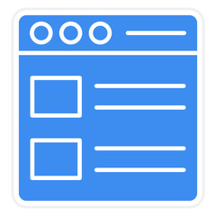 Obraz premium Vector Design Webpage Icon Style