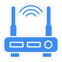 Vector Design Wifi Router Icon Style