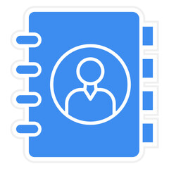 Vector Design Contact List Icon Style