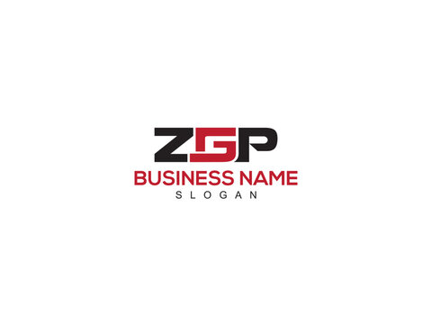 Alphabet Letter ZGP Logo Vector, Colorful ZG zgp Business Logo Art With White Background