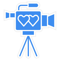 Vector Design Video Camera Icon Style