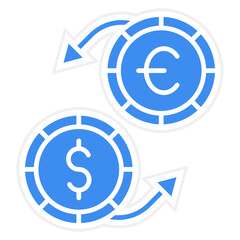 Vector Design Exchange Rate Icon Style