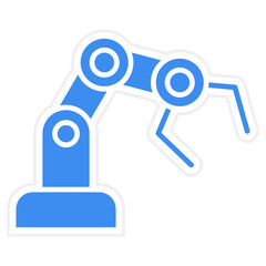 Vector Design Mechanical Arm Icon Style