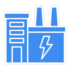 Vector Design Electric Factory Icon Style