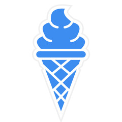 Vector Design Ice Cream Icon Style