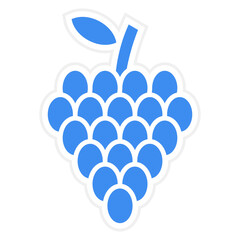 Vector Design Grapes Icon Style