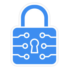 Vector Design Lock Icon Style