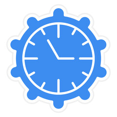 Vector Design Time Management Icon Style