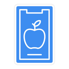 Vector Design Mobile Food Icon Style