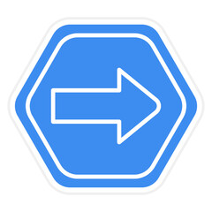 Vector Design One Way Icon Style