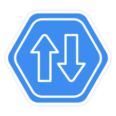 Vector Design Two Way Icon Style