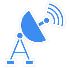 Vector Design Satellite Dish Icon Style
