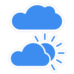 Vector Design Cloudy Icon Style