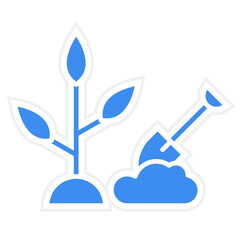 Vector Design Planting Icon Style