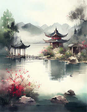 Illustration pavilions