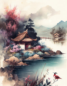 Illustration pavilions