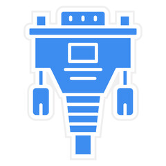 Vector Design Vga Cable Icon Style