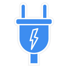 Vector Design Power Plug Icon Style