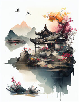 Illustration pavilions