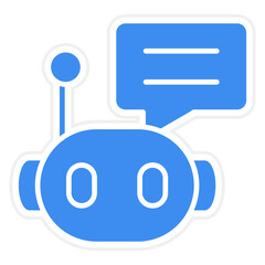 Vector Design Chat Bot Icon Style