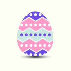 decorative easter egg vector illustration yellow background