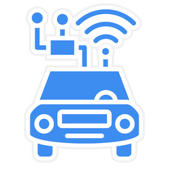 Vector Design Smart Car Icon Style