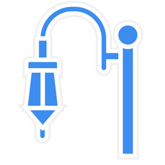 Vector Design Street Lamp Icon Style