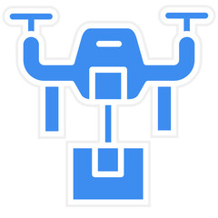 Vector Design Drone Delivery Icon Style