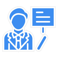 Vector Design Teacher Icon Style