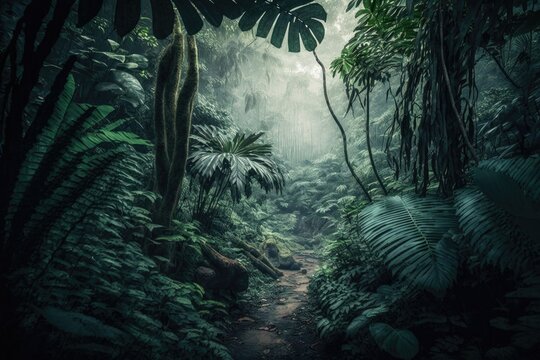 a photograph of african jungle cinematic nature photography Generative AI 2