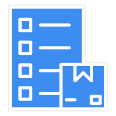 Vector Design Parcels Checklist Icon Style