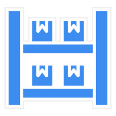 Vector Design Package Shelves Icon Style
